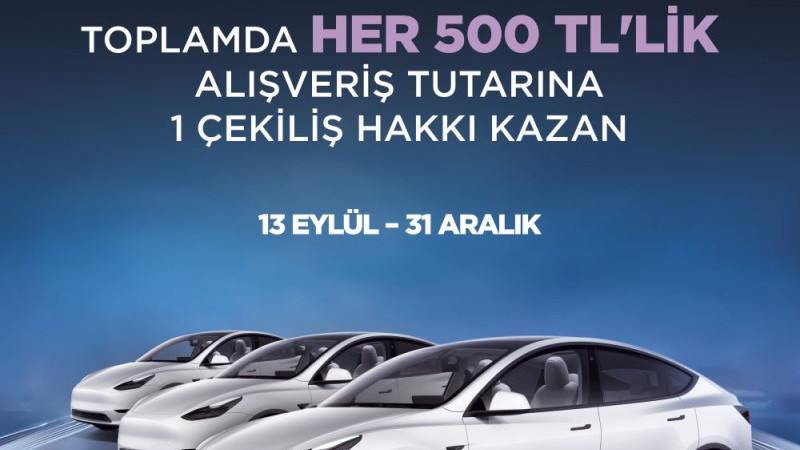 LULEBURGAZ 39 BURDA AVM ZİYARETÇİLERİNE 3 ADET TESLA KAZANMA ŞANSI 